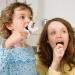 Kids Electric U-Shaped Ultrasonic Toothbrush | 2 Brush Heads | 6 Cleaning Modes | IPX7 Waterproof | Cartoon Design | Age 2-7 | Blue - Buy Online on GoSupps.com