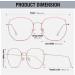 Duco Cat Eye Blue Light Filter Glasses for Women - UV Protection Computer & Phone Glasses in Pink - Buy Online on GoSupps.com