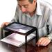 Full Page 3X Reading Magnifying Glass with 12 LED Lights Handheld Or Hands Free Magnifier with Stand & Lanyard - Large A4 Sheet Illuminated Vision Aid - Buy Online on GoSupps.com