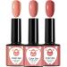 Nude Gel Nail Polish Set Nude Pink Nail Varnish Sets Spring Autumn Natural Pastel French Manicure UV/LED Nail Lamp Soak off Nail Art Manicure Gel Nail Polish Kit for Salon DIY at Home