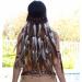 Zoestar Boho Feather Headband - Vintage Hippie Indian Headdress & Tribal Hair Accessories for Women & Girls | Perfect for Festivals! - Buy Online on GoSupps.com