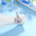 Cute Cat Necklace with Sparkling Zirconia Crystal Birthstone Pendant Necklace for Girls Womens White Gold Over 925 Sterling Silver Animal Necklace Birthstone Jewelry Sweet Present Girlfriend Sisters B February-Amethyst - Buy Online on GoSupps.com