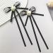 amangul Bow Hair Clips with Long Tail wknot Barrettes Black Hair Clips Korean Style Hair ws Ponytail Clips for Women Girl - Buy Online on GoSupps.com