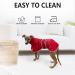 Red Greyhound Winter Coat with Padded Fleece Lining | Water Resistant Dog Jacket - Medium (56-58CM) - Buy Online on GoSupps.com