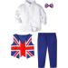 Mint Green Baby Boys Gentleman Suit Set | Long Sleeve Shirt with Bowtie | Waistcoat & Pants | Red Blue | Sizes 1-4 Years - Buy Online on GoSupps.com