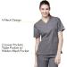 WonderWink Origins Bravo Scrub Top - Pewter, Women's Large V-Neck - Buy Online on GoSupps.com