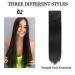 22 Natural Black Wavy Clip In Hair Extensions - 7 PCS Thick Soft Synthetic Fiber Hairpieces for Women - Full Head Invisible Clips - 22 Inch (Pack of 7) - 1B Dark Black - Buy Online on GoSupps.com