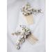 Yean Crystal Bridal Hair Comb Opal Rhinestone Wedding Hair Accessories (2 Pcs) - Gold - Buy Online on GoSupps.com