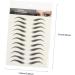 FRCOLOR 12 sheets for Eyebrow Makeup Shaping Fake Temporary Tattoos Stick- Sticker Grooming D Women 1 count (Pack of 1) Blackx3pcs - Buy Online on GoSupps.com