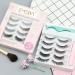 EMEDA 3D Natural False Lashes 5 Pairs Multipack with Glue - Fluffy Cat Eye, Thick & Long Eyelashes Kit - Buy Online on GoSupps.com