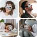 Shop Cute Cat Silk Eye Mask - Funny Kitten Design with Adjustable Strap for Travel & Sleep - Buy Online on GoSupps.com