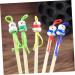 FRCOLOR 12pcs Cartoon Ear Wooden Handles for Ear Wax Removal Safe and Non-Toxic Random Color - Buy Online on GoSupps.com