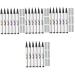 24 Pcs 4 in One Makeup Pen Liquid Eyeliner Eye Liners Eyeliner Pencils Pen Abs Miss Set