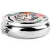 Cute White Tiger Portable Metal Pill Box - Round Mini 3-Compartment Design | Travel Must-Have for Small Pills - Ships Internationally - Buy Online on GoSupps.com