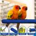 SunGrow Wooden Bird Perch 11.8 Inches Blue - Keeps Nails Trim, Beaks Smooth - Ideal for Cockatiels, Parakeets, Lovebirds, Finches - Buy Online on GoSupps.com