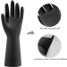 Bamllum 4 Pairs Rubber Kitchen Dishwashing Gloves - Reusable Non-Slip Cleaning Gloves for Dishes | Flexible & Durable (Medium Black - Buy Online on GoSupps.com