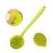Ityes silicone body brush bathing brush back scrubber with a long handle bathing brush with particularly soft bristles shower brush with very soft bristles double-sided brush with massage function green