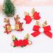 Iyou Christmas Loop Hair Clips - Flower Reindeer Red Hairpins for Women & Girls | 4-Piece Set - Buy Online on GoSupps.com