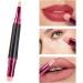 Lip Balm Brush Applicator - Lipstick Blending Brush Dual-ended Lipstick Blending Brush Round And Flat Head Makeup Brush With Dust-Proof Lid - Buy Online on GoSupps.com
