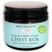 Irene Organics Organic Baby Vapor Chest Rub Clean Vapo Rub Made with Non Toxic Ingredients Organic Cough & Congestion Relief Balm Safe Natural Eucalyptus & Lavender Rub for Newborns & Kids 2 Ounce (Pack of 1)
