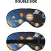 Sleep Mask Eye Cover - Reusable Soft Blackout Masks for Better Sleep Travel & Camping | Outer Space Solar System Design - Perfect Gift for Him & Her - Buy Online on GoSupps.com