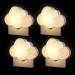 Night light baby sockets night lamp automatically 4 piece light light led sleep aid clouds decoration children's room young girls cloud-4