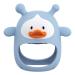 Baby Teether Baby Teething Toys for Infants 3+ Months  Less Dust and Hair Adhesion Never Drop Baby Silicone Teether for Soothing Teething Pain Relief Baby Chew Toys for Sucking Needs (Blue Duck)