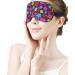 Hand Painted Circles Dot Sleep Mask for Women | Adjustable Eye Shades with Elastic Strap | Comfortable & Stylish Sleeping Cover - Buy Online on GoSupps.com