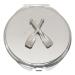 Crossed Oars Compact Mirror Handbag Gift With Free Engraving 91