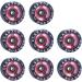 CLAS FOX 95A Speed/Derby Aluminum Roller Skate Wheels - Set of 8 Black PU Red Core - Buy Online on GoSupps.com