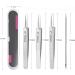 4pcs Blackhead Remover Tweezers Pimple Popper Tool Kit Extractor Acne Removal Kit Pimple Popper Tool Clip for Whiteheads Acne Clip Ingrown Hairs Tweezers Blackheads Remover Extractor Stainless Steel - Buy Online on GoSupps.com