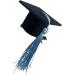 AIYING Small Graduation Hat - 3D Doctoral Hat Hair Clip Headband | 10 3D Graduation Hat Hairpins Dress up Photo Decoration Supplies for Graduation Blue - Buy Online on GoSupps.com