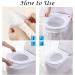 50 Pack Disposable Plastic Toilet Seat Cover - Waterproof, Non-Slip, Individually Wrapped - Perfect for Travel & Potty Training - Ideal for Adults - Buy Online on GoSupps.com