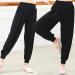 TAIKMD Kids Girls Black Harem Pants - Stretchy Dancewear for Hip Hop, Jazz, Yoga - Size 12 - Buy Online on GoSupps.com