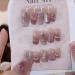 Handmade Wearing Armor French Cat Eye Magic Mirror Pink Elegance Explosive Flash Wearable Nail Art Detachable (Size : Long Color : S)