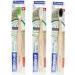 Trisa Natural Clean Sustainable Wooden Toothbrush | Eco-Friendly Swiss Beech Wood & Renewable Bristle - Shop Internationally - Buy Online on GoSupps.com