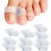 10 Pieces Bunion Corrector for Overlapping Toes Silicone Toe Separators with 2 Loops Big Toe Spacer Suitable for Bunion and Corrector and Spacer