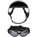 OmeHoin 2 Pcs Pet Dog Helmet Goggles Set Uv Protection Sunglasses Motorcycle Safety Hat With Adjustable Belt for Eye Head Protection for Dogs and Cats S size - Buy Online on GoSupps.com
