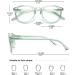 Koosufa Anti Blue Light Reading Glasses for Men & Women | Spring Hinge Round Visual Aid | Multiple Strengths Available (1.0 - 4.0) - Buy Online on GoSupps.com