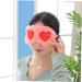 FRCOLOR Cartoon Heart Pattern Eye Mask - 2pcs Cute Sleep Mask & Makeup Pans | Funny Blindfold & Ice Bag for Women - Buy Online on GoSupps.com