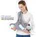 Ergonomic Azeekoom Baby Carrier with Hip Seat | Breathable Cotton Adjustable Headrest for 0-48 Months | Gray - Buy Online on GoSupps.com