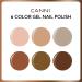 CANNI 6Pcs Hema-Free Nude Brown Gel Nail Polish Set - Dark Brown Fall Colors for DIY Home Salon & Holiday Gifts - 9ml Portable Nail Art Kit - Buy Online on GoSupps.com