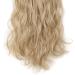 8PCS Clip in Hair Extensions 17 Inch Curly - Dark Blond/Bleach Blond Synthetic Hairpiece for Full Head - Buy Online on GoSupps.com