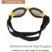 WELLXUNK Dog Sunglasses - UV Protection & Waterproof for Small/Medium Dogs | Adjustable Strap Yellow - Buy Online on GoSupps.com
