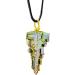 Bismuth Ore Necklace Natural Metal Crystals Bismuth Ore Pendants Healing Stones Spiritual Pendant Natural Gemstone Jewelry Gemstone Stone Pendants with Leather Cord for Women Men - Buy Online on GoSupps.com