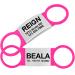 Tagme 2 Pack Dog brand/dog brand with engraving for dogs for small and medium -sized dog breeds personalized bright pink XL XL (2 pack) bright pink