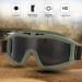 Soluptanisu Tactical Airsoft Glasses - Anti-Fog Military Eye Protection for Paintball & Ski (Green) - Buy Online on GoSupps.com