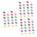 Osaladi 72 pairs of glasses holders anti-slip-ear bracket slip-resistant silicone ears anti-slip holder for anti-slip holder for glasses connect schnapps glasses earplugs