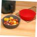 SHOWERORO Silicone Air Fryer Air Fryer Pan Non Stick Baking Pan Silicone Liners for Air Fryer Liner for Bottom of Oven Washable Grey 19X19X6CM - Buy Online on GoSupps.com