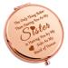 Bridesmaid Gift For Sister Wedding Gift Compact Makeup Mirror Maid Of Honor Gift For Women Best Friend Friendship Gifts Compact Mirror Bridal Shower Gift for Her Engagement Gift Pocket Makeup Mirror